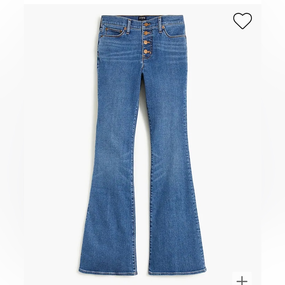 J crew flare jeans signature stretch